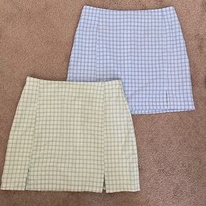 Green & Blue pencil skirt set